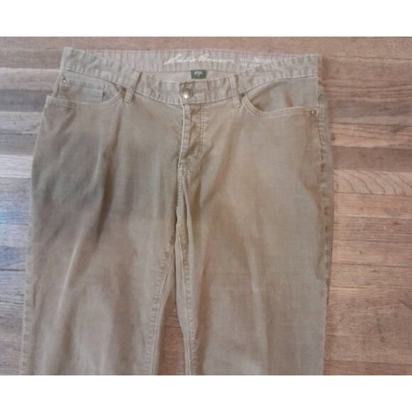 Womens Size 10 Retro Low Rise Relaxed Boyfriend Button Fly Corduroy Pants Brown - Picture 2 of 6